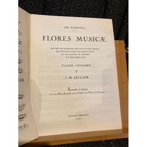J.-M. Leclair Sonate À Trois Partition Flute Violoncelle Piano Crussard Foetisch