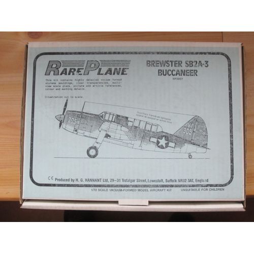 Maquette 1:72 Brewster Sb2a-3 Buccaneer-Rareplane