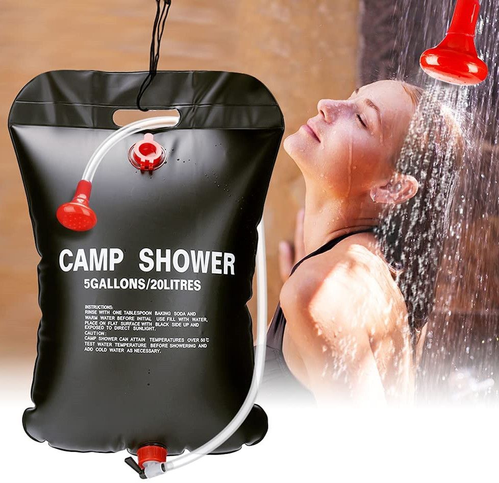 Sac de Douche Solaire, 20L Solaire Douche de Camping Sac de Douche ...