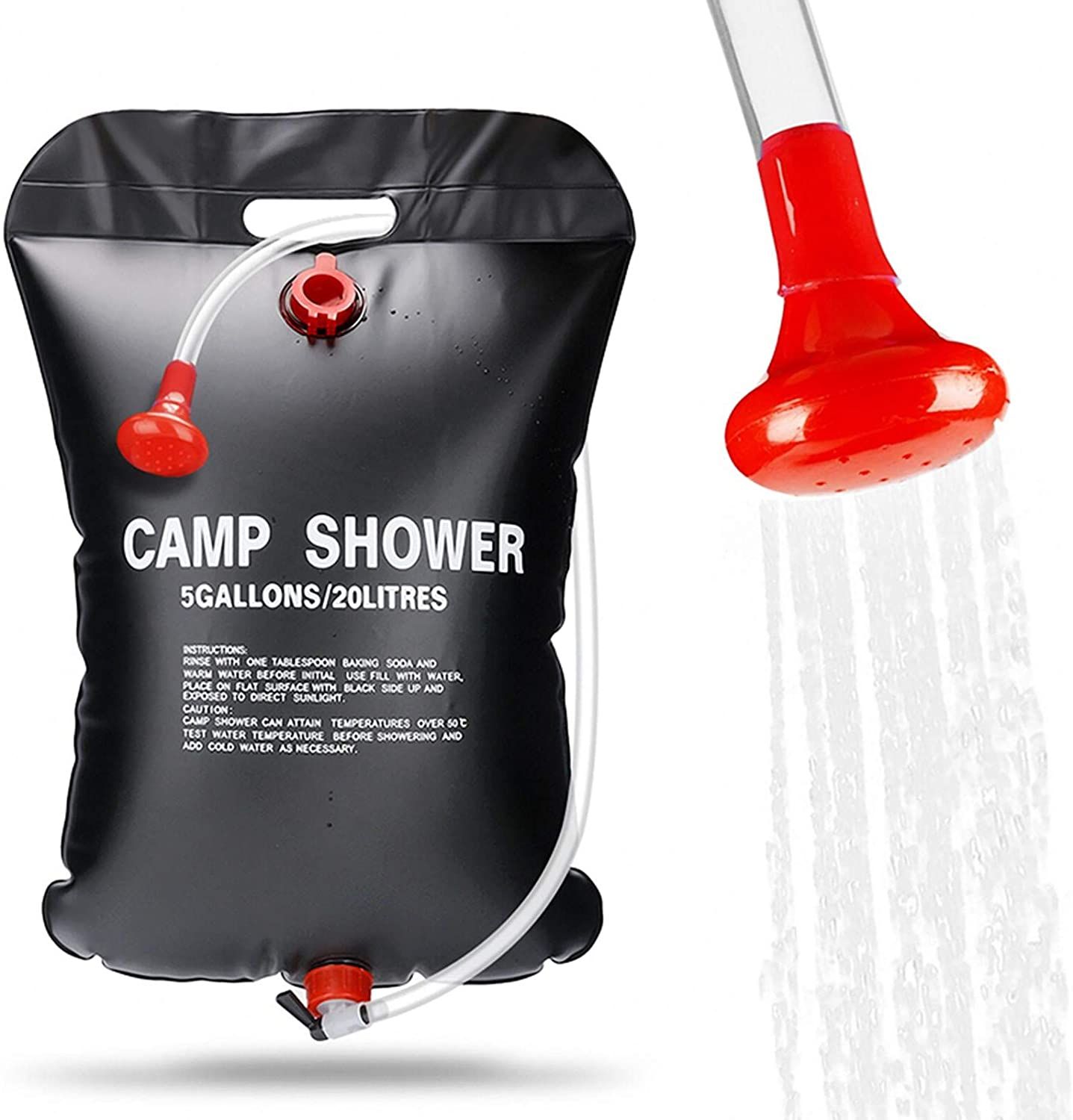 Sac de Douche Solaire Camping, 20L Douche Solaire de Camping Sac Pl...