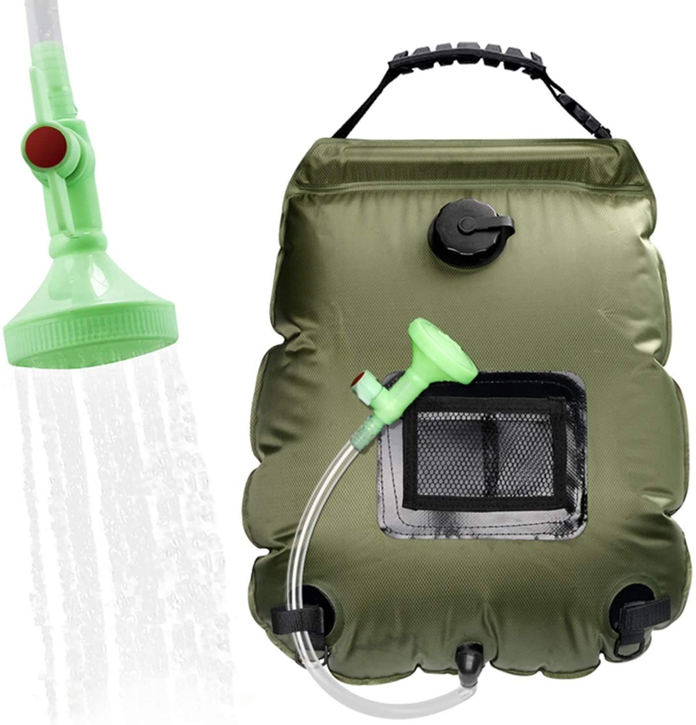 Sac de Douche Solaire Camping, 20L Solaire Sac de Douche Portable P...