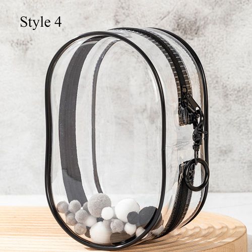 Sac de poupées en peluche transparent avec double fermeture éclair,boîte mystère,présentoir à beurre,sac porte-clés épais,stockage de poudres,mode extérieure,15cm