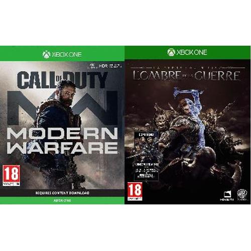 Pack Xbox One 1 : Call Of Duty Modern Warfare + Terre Du Milieu L'ombre De La Guerre (Xbox One)