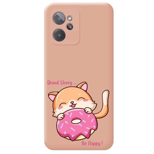 Coque Rose Realme 9i Donut Chat
