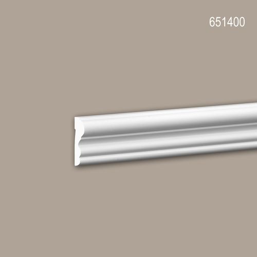 Cimaise 651400 Profhome Moulure décorative Moulure frise design intemporel classique blanc 2 m