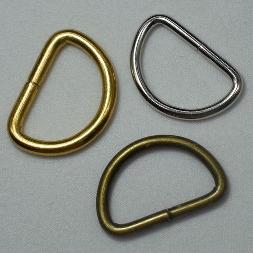 Anneau D en métal Vintage, 20 pièces, boucles pour vêtements, bricolage, couture, bagages, sac à main, manuel, boutons en Bronze argenté