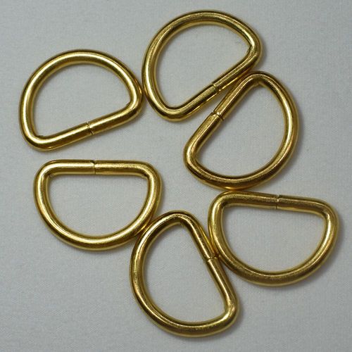 Boucles en D en métal pour vêtements, 20 pièces/lot, bricolage, couture, bagages, sac à main, boutons manuels, argent Bronze