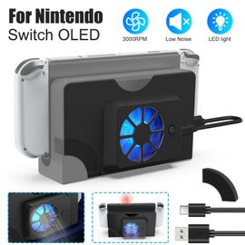Support De Ventilateur De Refroidissement Externe Adapté À La Console Nintendo Switch Oled