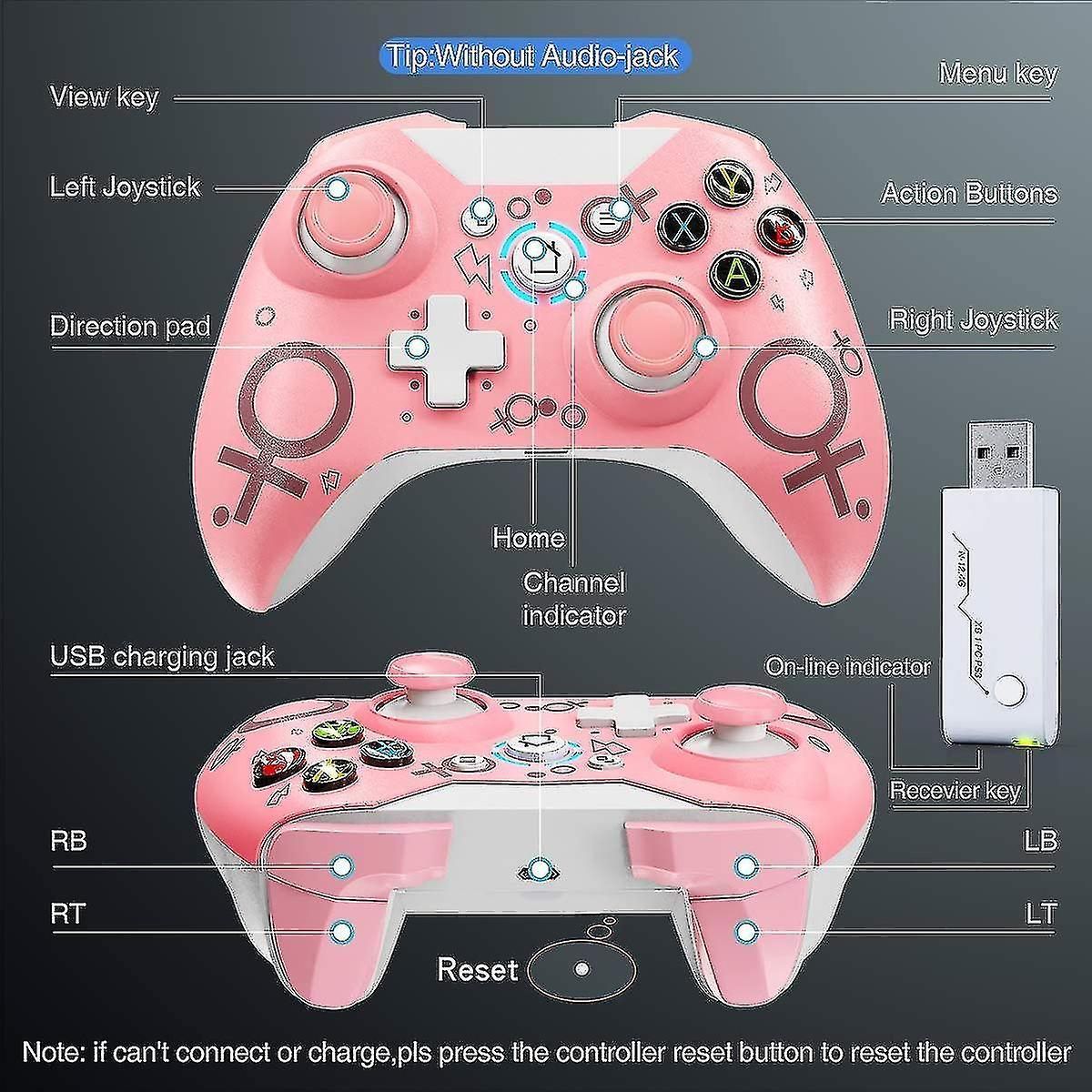 Manette Sans Fil Adapte  Xbox One, Compatible Avec Xbox S... - 2