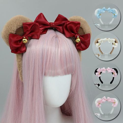 Serre-Tête Avec Oreilles D'Ours Pour Femme Et Fille, 5 Couleurs, Accessoire De Mode Pour Déguisement De Fête, Serre-Tête