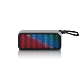 Enceinte Bluetooth étanche aux projections d'eau avec effets lumineux BT-191BK Gris-Noir