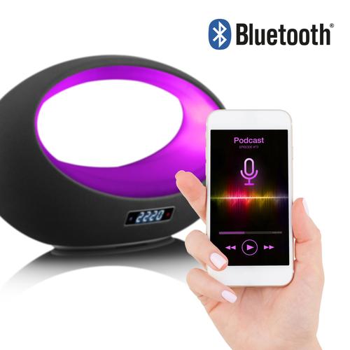 Enceinte Bluetooth avec autonomie de 8 heures, puissance de 6 Watts et éclairage LED BT-210 Light Anthracite