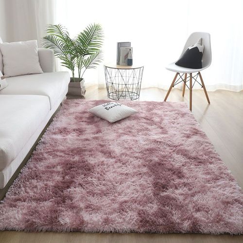 Tapis Moelleux Doux Nordique Moderne,Canapés De Salon,Polymères De Sol,Chambre À Coucher,Chevet,Peluche,Grand Lea,Chambre D'enfant,Décoration De La Maiso - Type 2994-Pink Purple-100x160cm 39x63inch