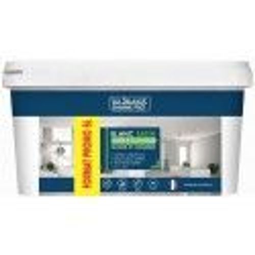 Peinture copolymère acrylique décoration murs plafonds blanc satin 5L LES 3 BLANCS