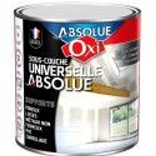 Peinture blanc sous couche impression fixante universelle tous supports intérieur extérieur 0.5L OXI