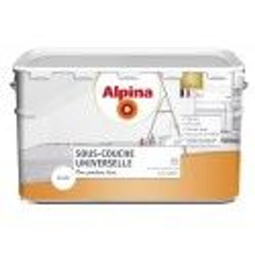 Peinture sous couche universelle acrylique tous supports intérieur blanc 2.5L ALPINA