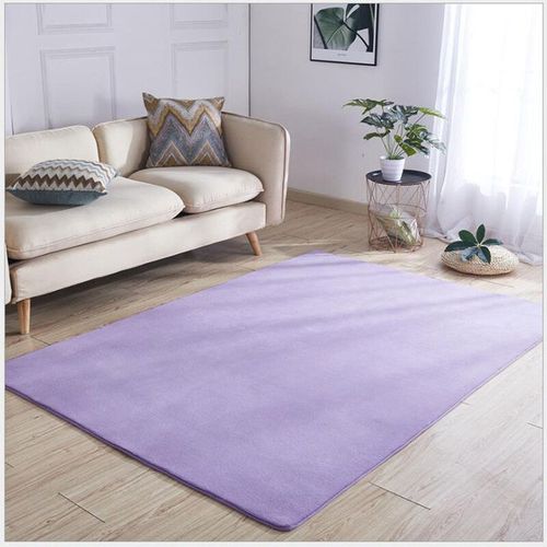 Tapis Smile Pour Salon Moderne,Salle De Documents Solides,Table À Thé,Lea Gris,Chambre D'enfants,Polymère De Jeu,Insonorisé,Non Ald - Type Light Purple-100x160cm(39x63in)