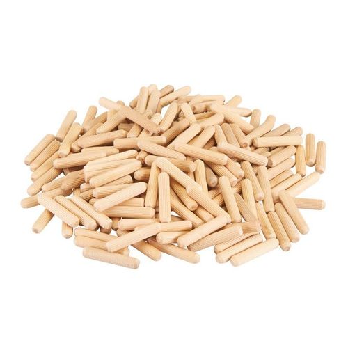 200 CHEVILLES RAINUREES BOIS POUR ASSEMBLAGES DE 8 x 40 mm