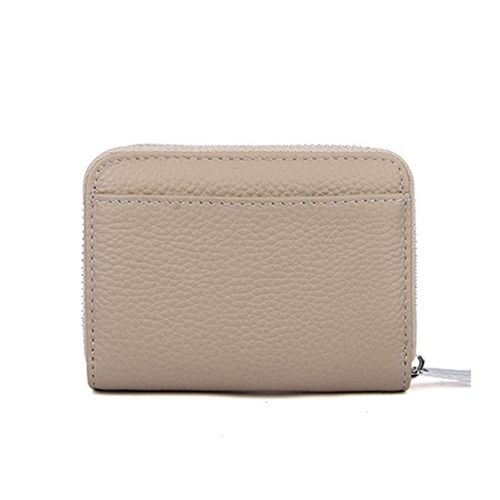 Porte-cartes en cuir avec blocage RFID Kaki