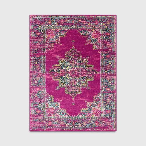 Plancher De Lit De Style Ethnique Persan Géométrique,Mode Rétro,Rose,Violet,Grande Surface,Cuisine,Salon,Chambre À Coucher - Type 50x80cm