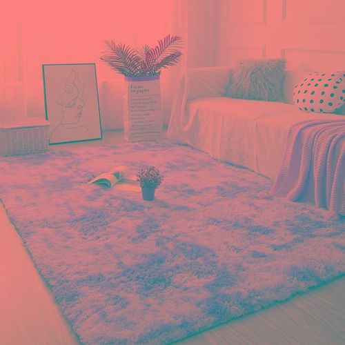 Tapis De Hall Moelleux Blanc,Tapis Épaissi,Antidérapant,Salon Moderne,Chambre À Coucher,Décoration D'intérieur,Chambre D'enfant,Rose,Fourrure,Lea - Type Pink Purple-60x160cm 23x63inch