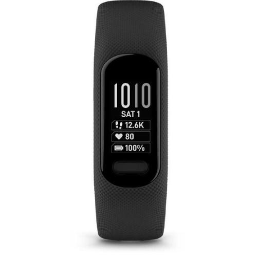 Garmin Vívosmart 5 - Noir - Tracker D'activités Avec Bracelet - Silicone - Noir - Taille Du Bracelet : L - Monochrome - Bluetooth, Ant+ - 26.5 G