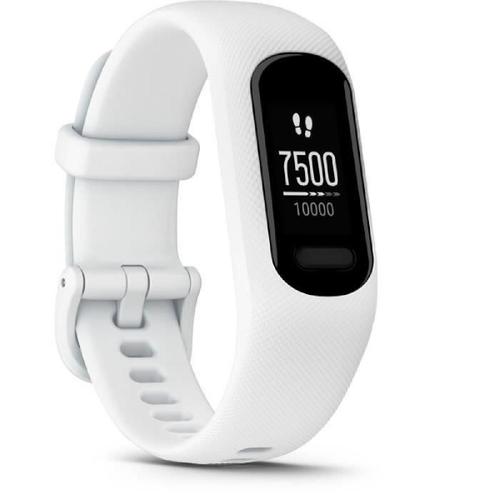 Garmin Vívosmart 5 - Tracker D'activités Avec Bracelet - Silicone - Blanc - Taille Du Bracelet : S/M - Monochrome - Bluetooth, Ant+ - 24.5 G
