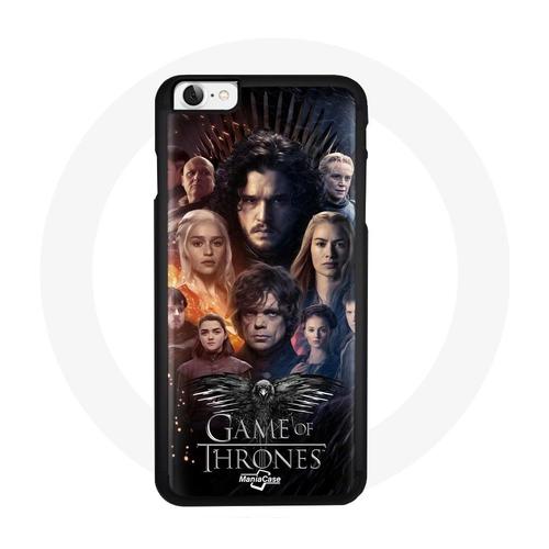 Coque Pour Iphone Se Game Of Thrones Saison 8 Le Trône De Fer L'affiche De L'équipage Logo Aigle Gris