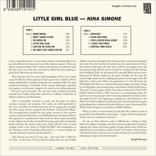 Nina Simone - Little Girl Blue [Cd] Bonus Tracks, Deluxe Ed, Mini Lp Sleeve, Rms
