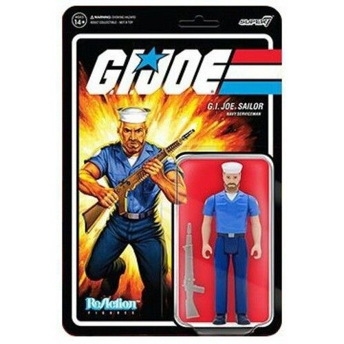 Super7 - G.I. Joe Reaction Figures Wave 2 - Blueshirt Beard (Pink) [] Action