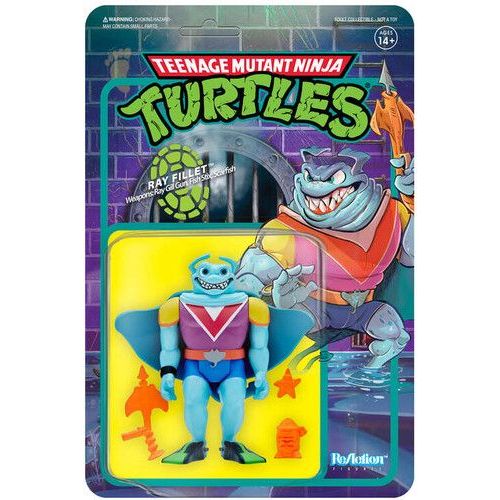 Super7 - Tmnt Teenage Mutant Ninja Turtles Reaction Wave 4 - Ray Fillet [] Ac