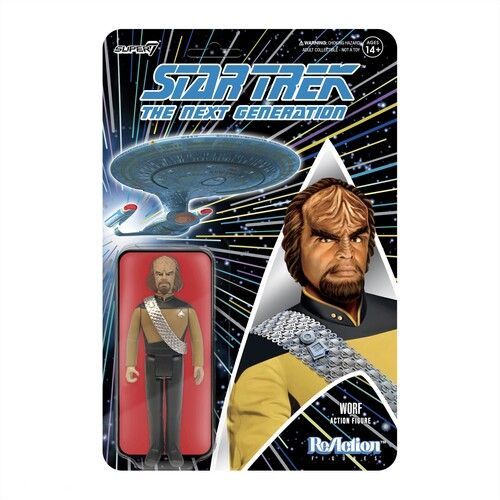 Super7 - Star Trek: The Next Generation Reaction Figure Wave 1 - Worf [] Acti