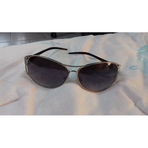 Lunette Vintage Violette Armature Argent Avec Serpent