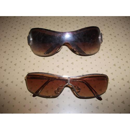 Lot De 2 Paires De Lunettes De Soleil Marron