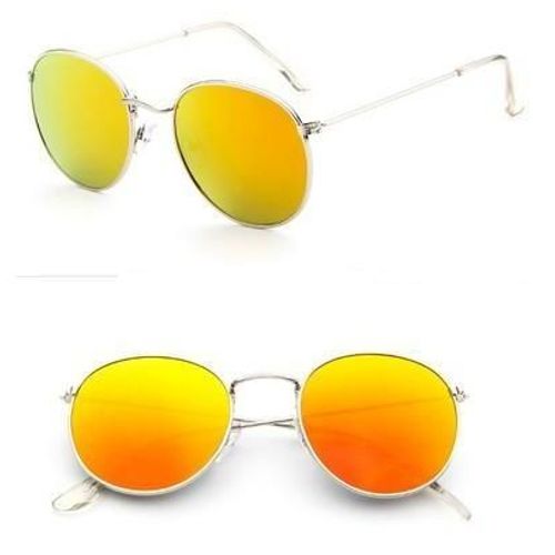 Lunettes Aviateur Miroir Jaune/Red