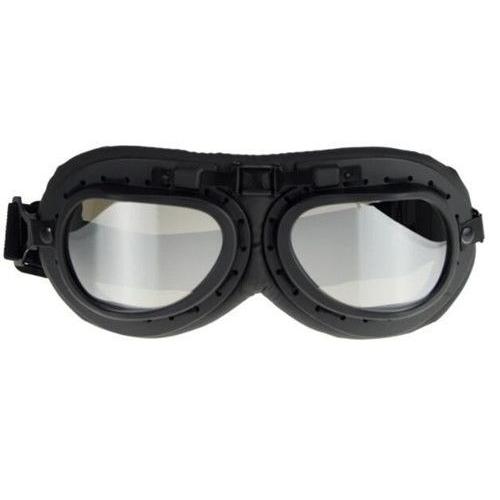 Unisexe Lunettes Protection Aviateur Masque Goggles Plastique Argenté Flexible Mousse Sangle Réglable Déguisement Costume Cosplay Anime Manga Steampunk Black Sugar Boutique Accessoires Mode Paris