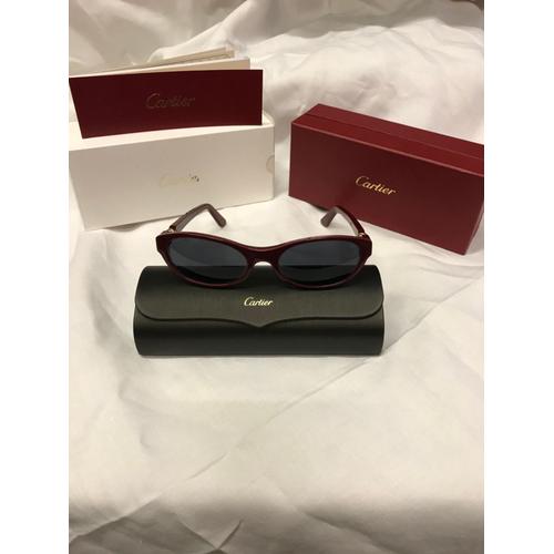 Lunettes De Soleil Cartier Trinity Alice Bordeaux