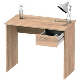 Bureau, Table Informatique, 75x90x50cm, 1 Tiroir, Poste De Travail, Chambre, , Bois, Briebe, Nova