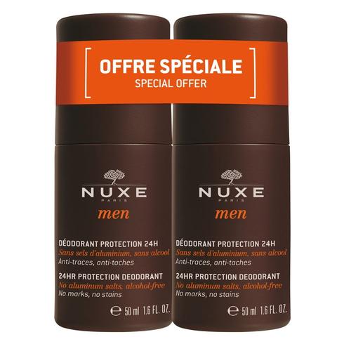 Nuxe Men Duo Déodorant Protection 24h, 2x50ml - Nuxe - Déodorant 