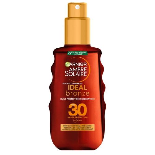 Ambre Solaire Ideal Bronze Huile Protectrice Sublimatrice - Garnier - Huile Protectrice Sublimatrice De Bronzage Spf30 