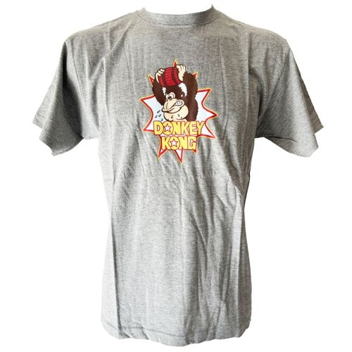 T-Shirt Homme Donkey Kong Gris Chiné Taille Xl