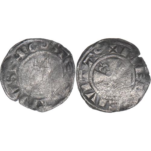 France - Champagne - Evêché De Meaux - Etienne De La Chapelle - 1161-1171 - Denier - Argent - Feos01b8