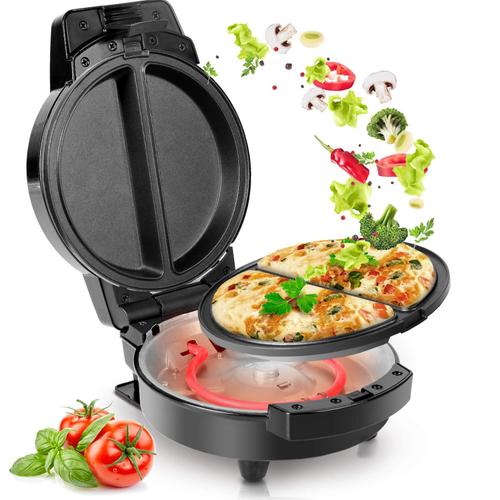 Duronic OM60 Cuiseur à Omelettes électrique | 2 plaques de cuisson antiadhésives et détachables | Appareil pour faire 2 omelettes | 600 W | Poignées thermo-isolante | Pour un déjeuner sain et équilibré