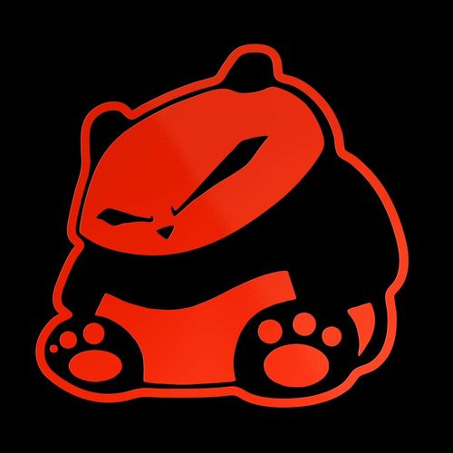 Cm 20 - Rosso Fluo - Autocollant Prespaced Rouge Fluorescent 20cm - Panda Dub Tuning Jdm Oem - Vinyl Decal Sticker Mural Decal Ordinateur Portable Auto Moto Casque Camper