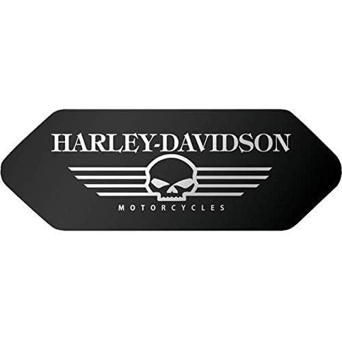 Noir, Blanc - Stickers Rétro Réfléchissant Pour Casque Shoei - Harley Davidson Crâne Noir - Frontal