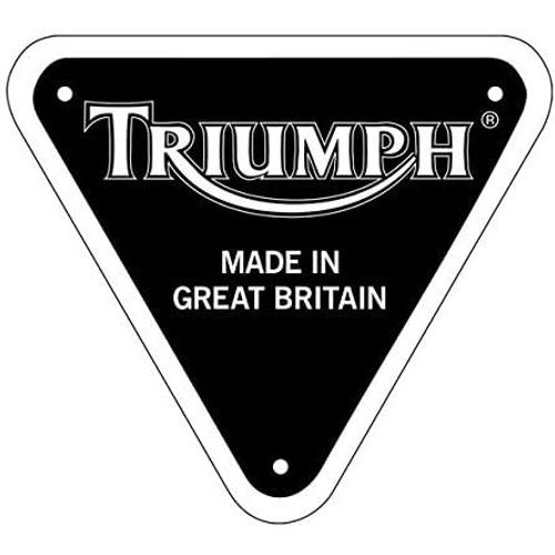 Noir. Blanc - Stickers Rétro Réfléchissant Pour Casque Triumph Noir