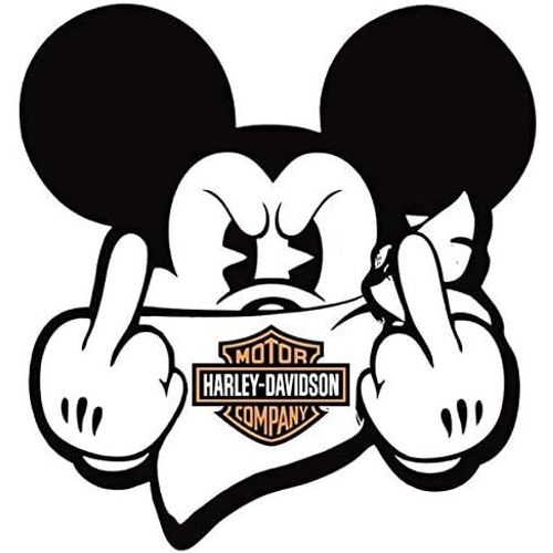 Stickers Rétro Réfléchissant Pour Casque Harley Davidson M F*Ck