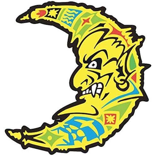 Stickers Rétro Réfléchissant Pour Casque De Moto Lune De Valentino Rossi