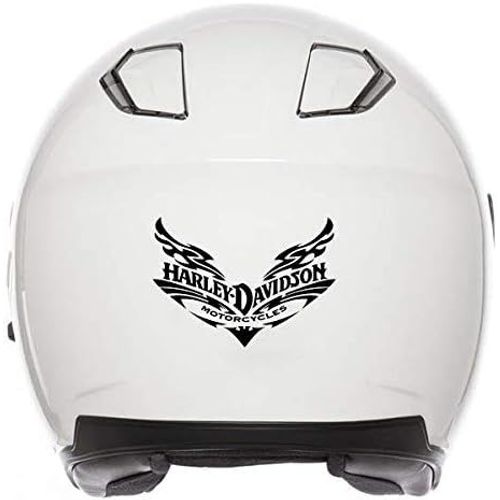 Noir - Stickers Rétro Réfléchissant Pour Casque De Moto Harley Davidson Motorcycle (Noir)