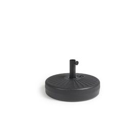 Lifa Garden Pied De Parasol Noir, Base Pour Parasol Pouvant Être Rempli D'eau Et De Sable, Support De Parasol Jusqu?À 22 Kg, Socle Parasol Ø 51 X 14 Cm